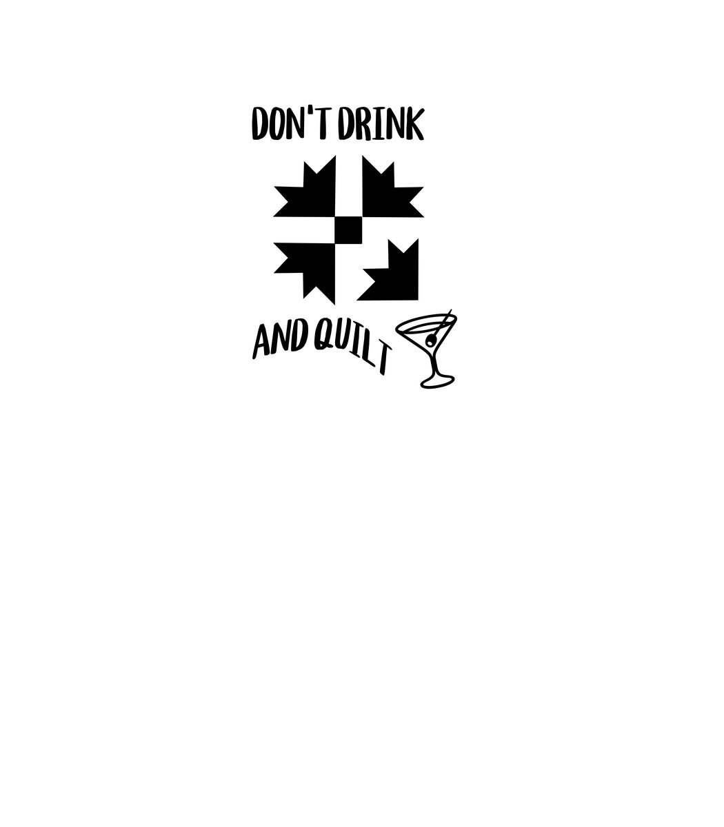 Drinking and Quilting design